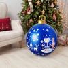 60cm PVC Inflatable Christmas Balls with LED Light Remote Large Balls Xmas Tree Decorations Giant Inflatable Christmas Balls