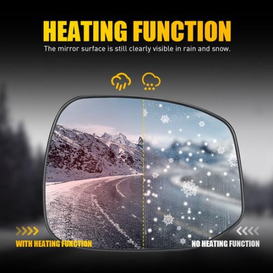 Mirror Passenger Glasses Hand Right Side For Honda Civic 2012-2013 Heated