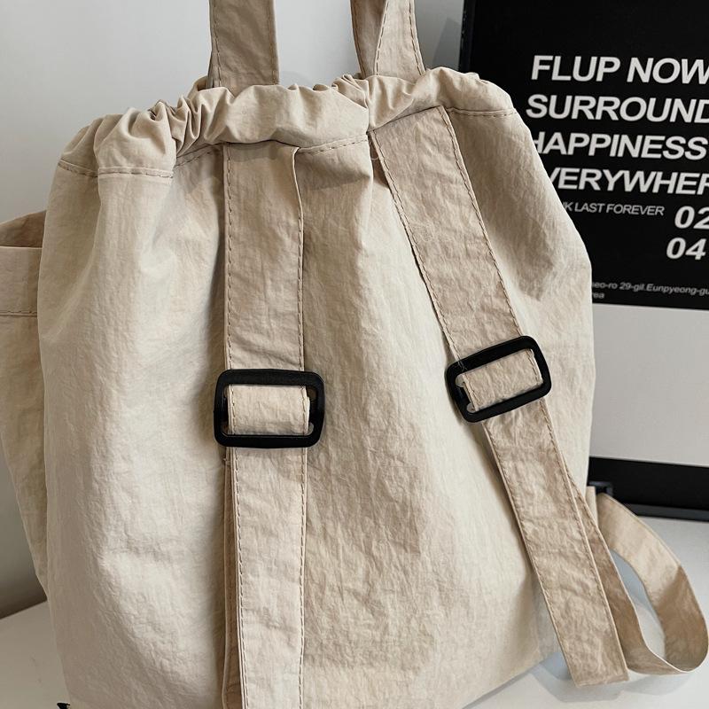 Casual Crossbody Bag Street Single-shoulder Commuter Bag Large-capacity Drawstring Backpack