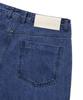 Palet Hand Brush Denim Pants Blue