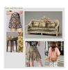 250G Ethnic Style Floral Jacquard Polyester-Cotton Fabric
