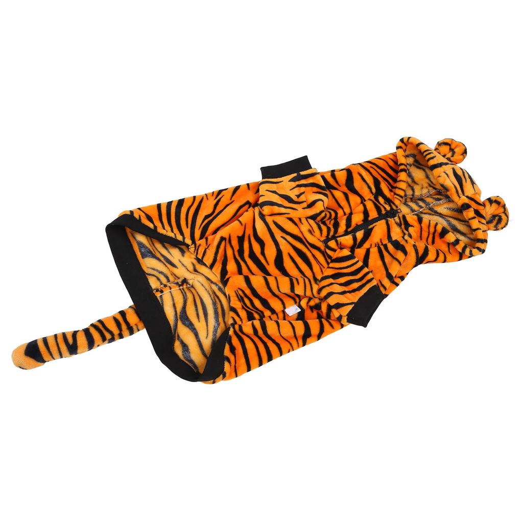 Pet Warm Clothes Cute Tiger Stripes Prevents Hair Loss Dog Winter Clothing for Medium and Large Dogs