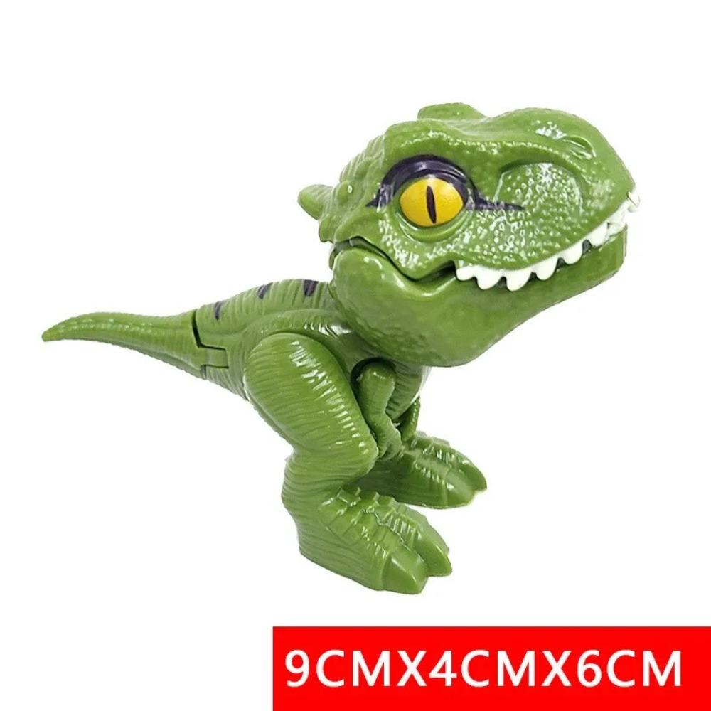Jurský Prstový Dinosaurus Triceratops Tyrannosaurus Model Hračky pro Děti Kreativní Prstové Kousací Dinosaury Interaktivní Hračka Dárek pro Kluky