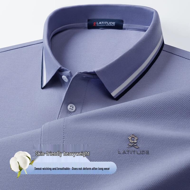 MONTAGUT Men s Breathable Blend Polo Shirt 50