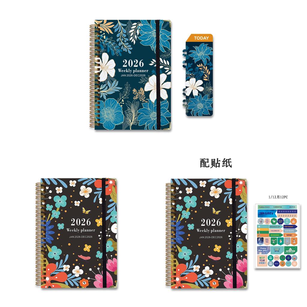 Business Notebook Spiral Binding With Double Paper For Office And Planning