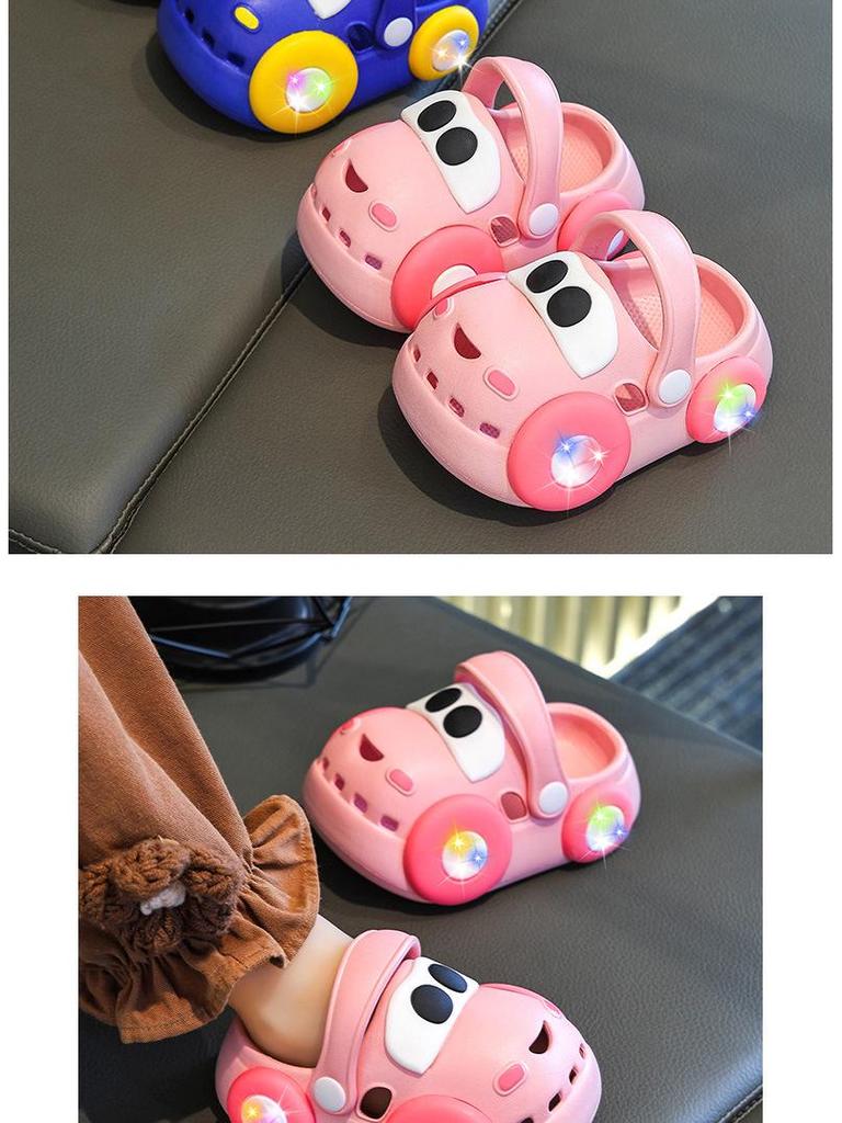 Kids' Non-slip Luminous Summer Slippers for Ages 1-3