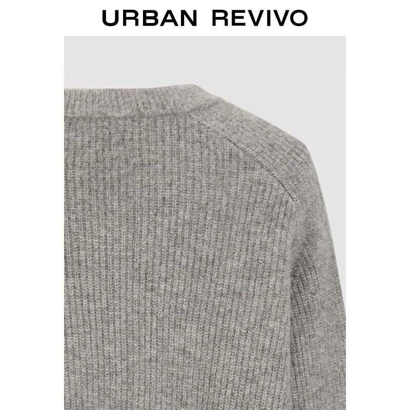 UR 2024 Winter Retro Sequin Embellished Knit Sweater