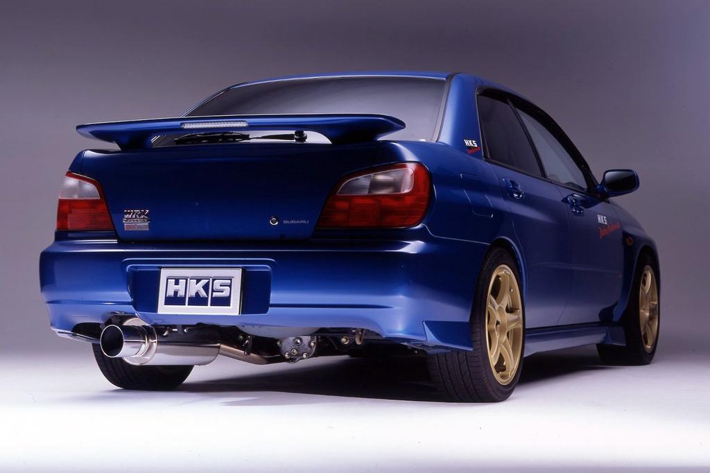 HKS Automotive Sports Muffler Silent High Power Subaru Impreza Wagon GGA Vehicle Inspection Compatible Intake and Exhaust System Parts GDA,