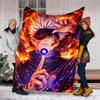 1pc Gojo Satoru (5) Theme Blanket - Digital Print, Polyester, Cozy for All Seasons, Perfect for Outdoor, and Travel