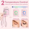Electric Heated Eyelash Curler Eyelashes Curls Thermal Eyelash Curler Temperature Control Charging Mini Long Lasting Makeup Tool