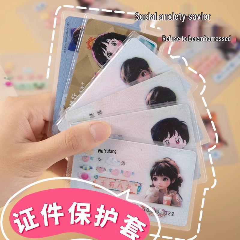 Çizgi Film Kimlik ve Banka Kartı Tutucu, Manyetikleşmeye Karşı ve Gizlilik Korumalı - Ücretsiz Kargo