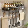 Kitchen Spice Storage Knives Holder Knife Stand Spice Rack Organizer Knives Spoon and Chopsticks Rest Hanging Organizers