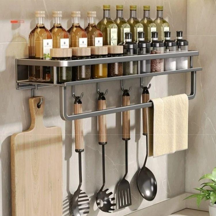 Kitchen Spice Storage Knives Holder Knife Stand Spice Rack Organizer Knives Spoon and Chopsticks Rest Hanging Organizers