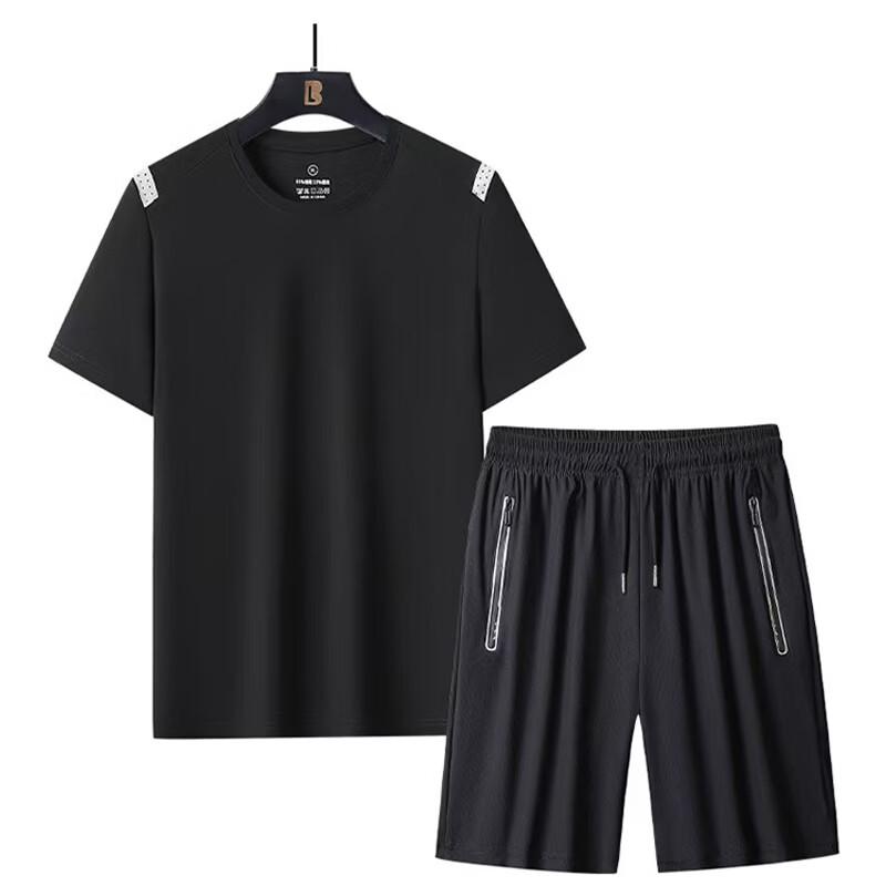 Cow Hair Many Unisex Striped Quick-Dry Sportswear Set