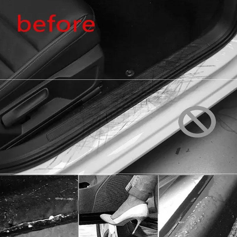 1 Roll of Carbon Fiber PVC Waterproof Tape -3.94 Inches X 118.11 Inches Scratch Resistant Threshold Side Mirror Protector