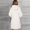 Imitation mink coat women's thickened medium and long imitation mink velvet loose hooded jacket large size mother outfit