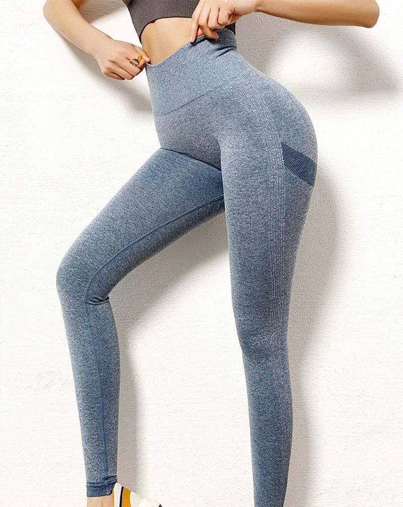 Mode Übung Lässig Fitness Yogahose Damen Nahtlos Slim Fit Push Up Sport Leggings Hose Damen Eng Hoch Taille Laufen Gym Yoga Leggings 25598
