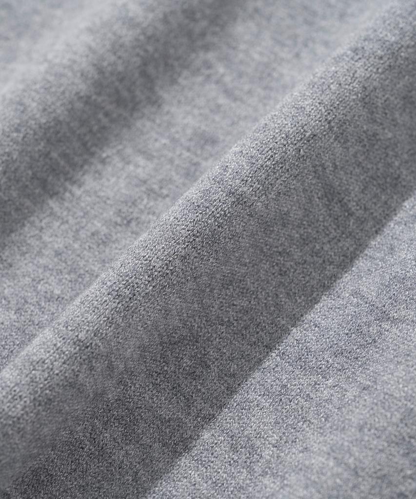KNITTED (W) Basic Essential Washable Half Turtleneck Knit Grey