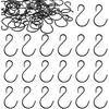 60 Pack Small S Hooks, 1.5 Inch S-Hooks Ornament Storage Hook for Hanging Jewelry Black S Shaped Hook for Spoons Pans Utensils Kitchenware Potted