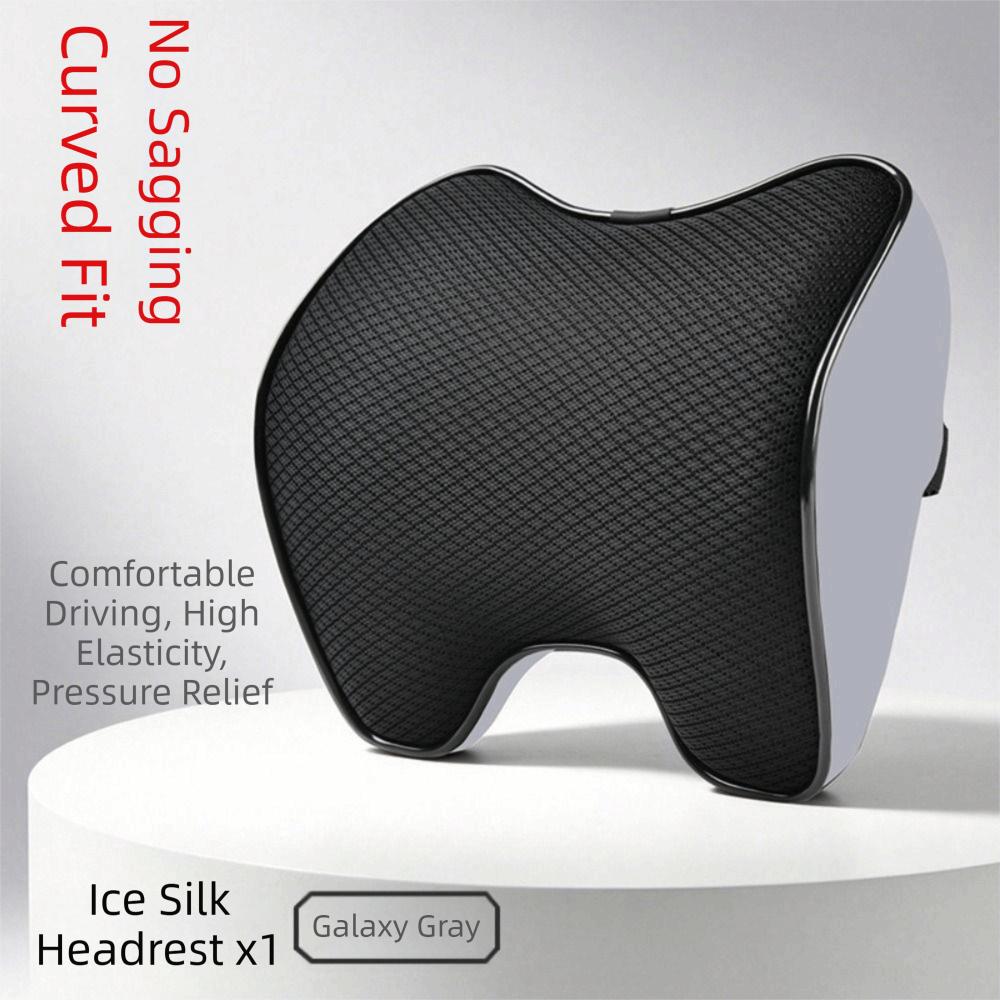 Mesh Lumbar Support Pillow Mesh Breathable Car Headrest Universal Car Neck Pillow Waist Support