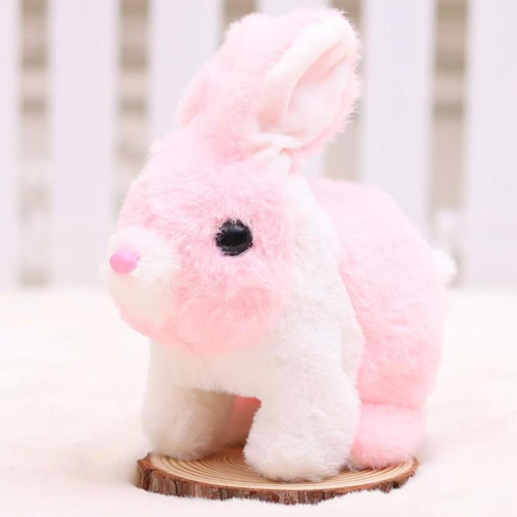 Electric Toys Plush Toy with Sound and Movements, Realistic Wiggling Ears Stuffed Animal