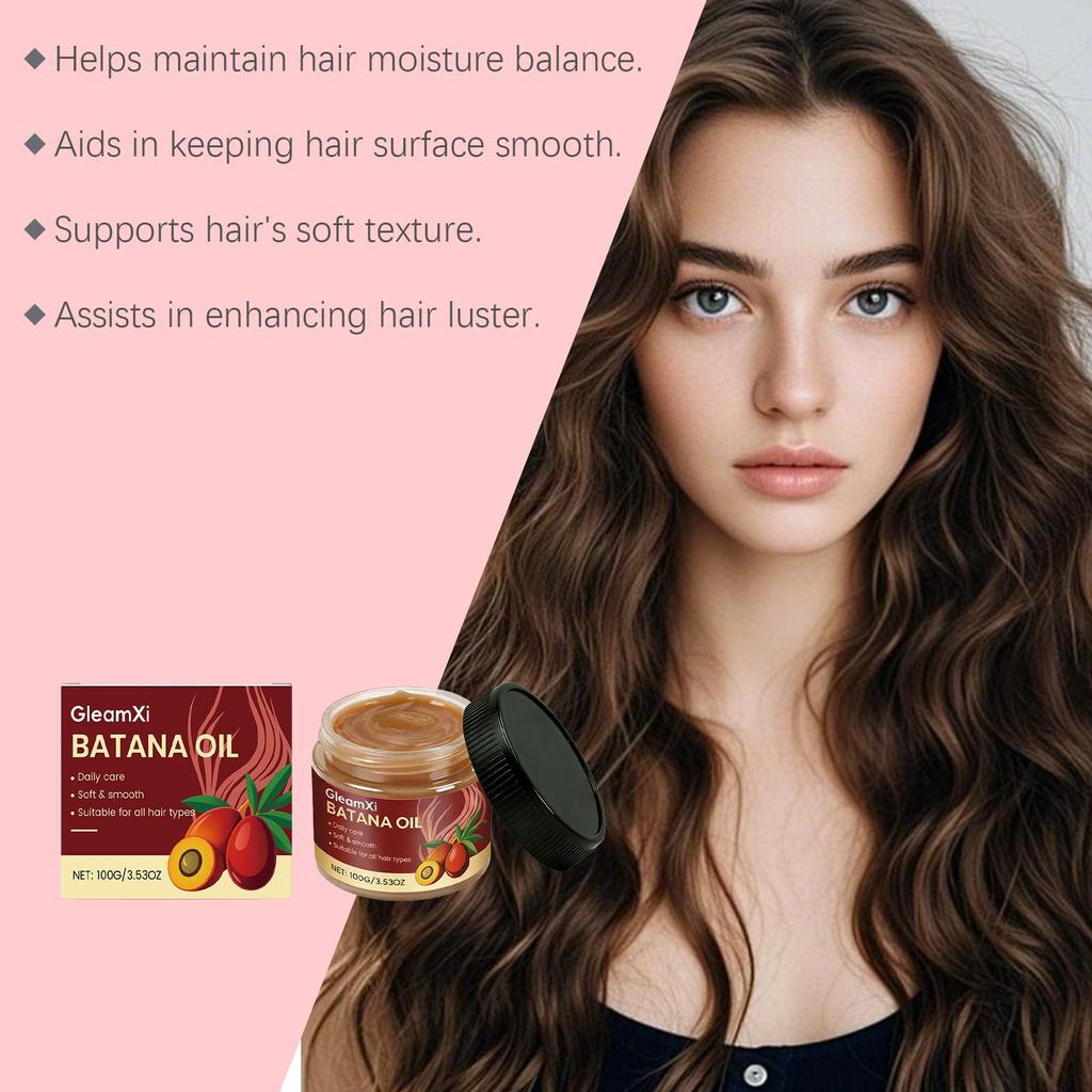 Batan Hair Oil Deeply Nourishes The Scalp Smooths Frizz And Split Ends Repairs Keratin Brightens And Softens Hair Care Serum