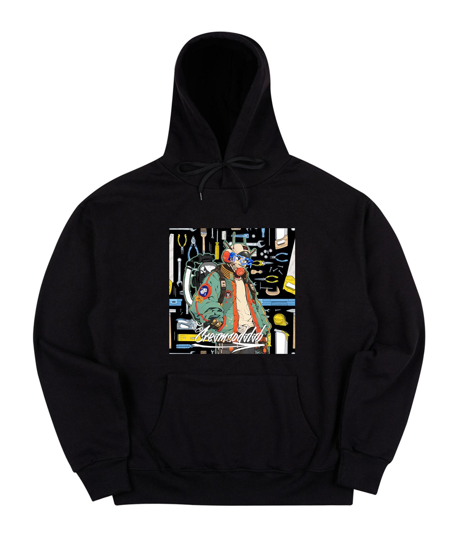 Cream Soda Lab Dice Boy Hoodie Black Xl