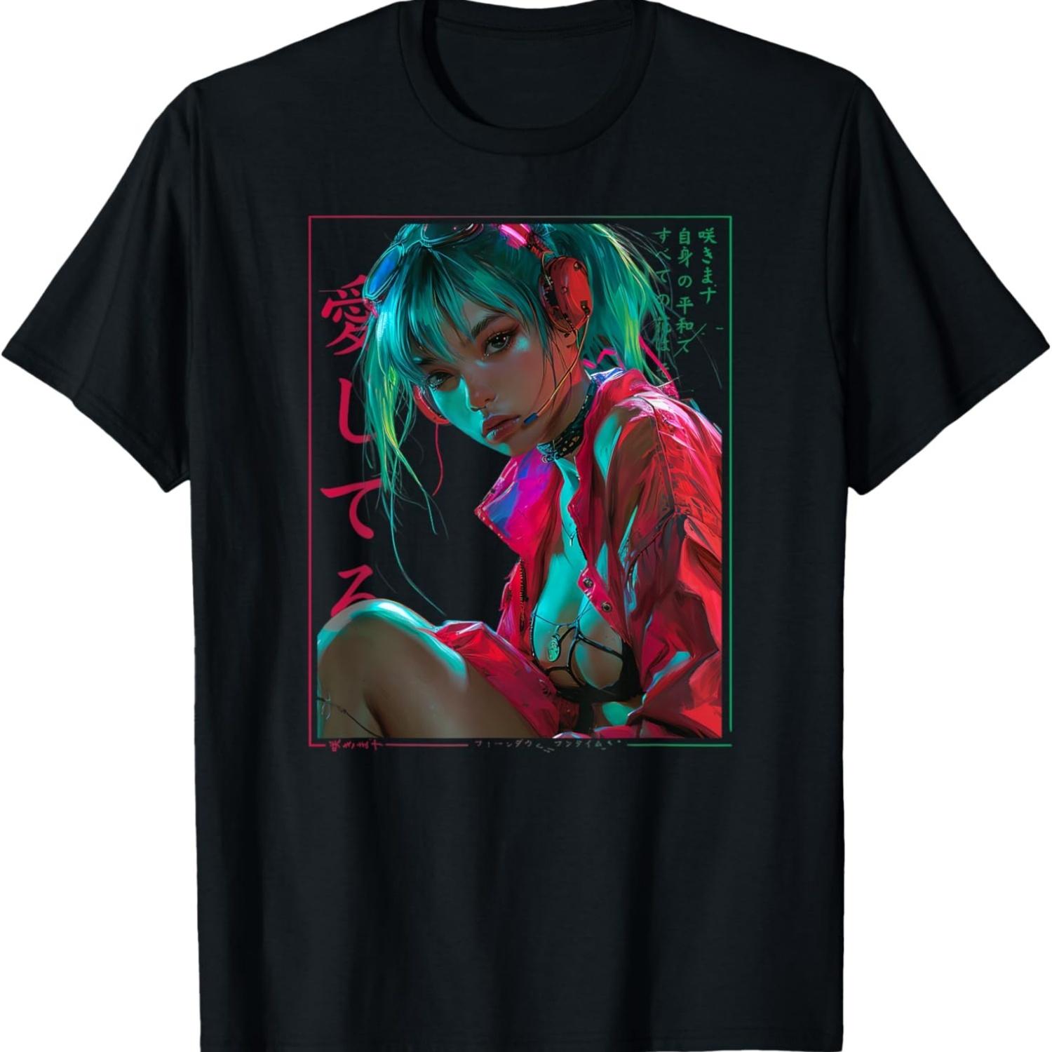 

Anime cosplay T-Shirt(2) XXXXXL чорний