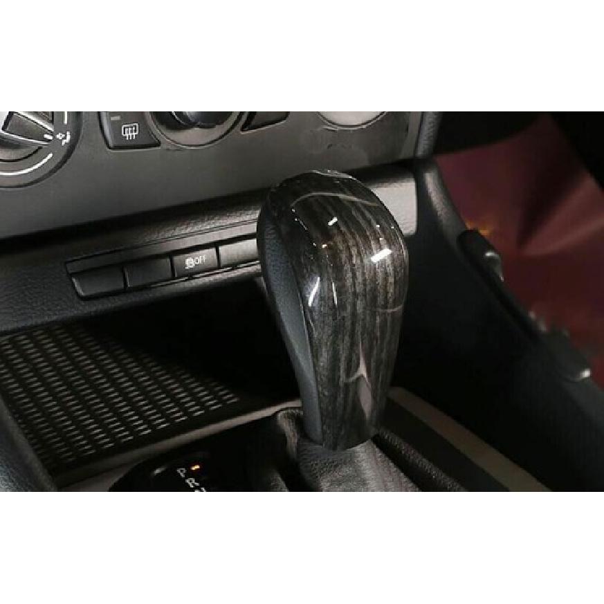 Fit For BMW X1 E84 2010-2013 Black Wood Grain Gear Shift Knob Shifter Lever Trim