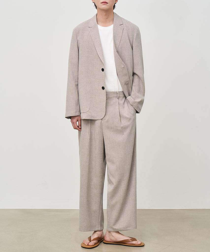 Prairie [Summer Setup] Like Linen Oversized Blazer Setup