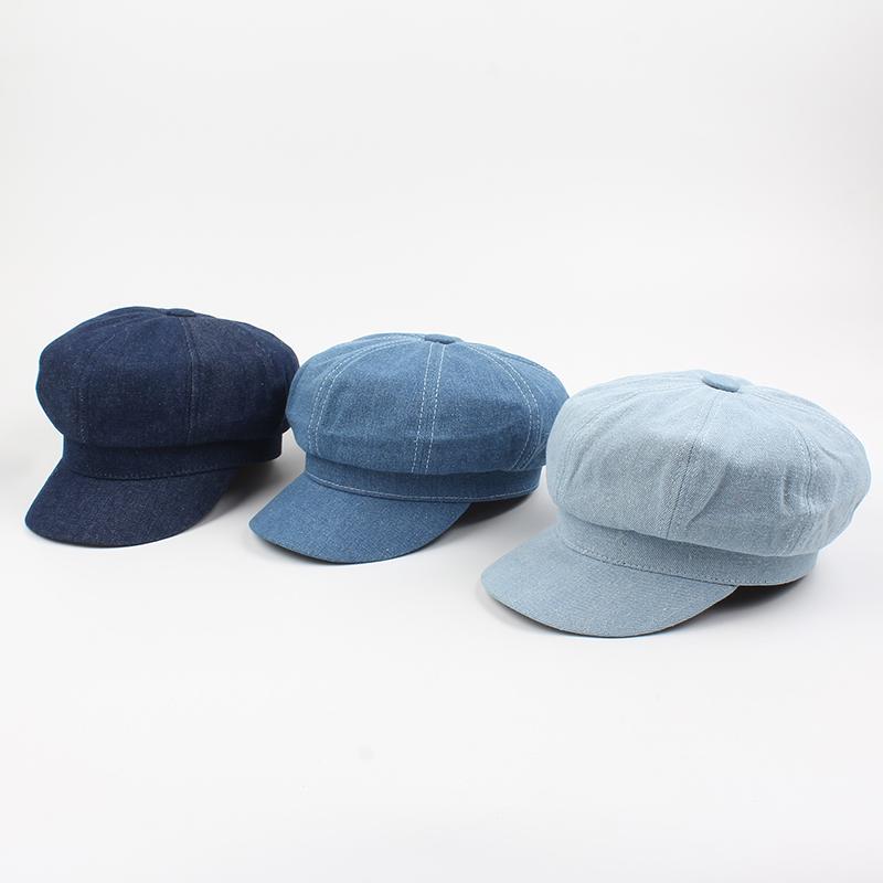 Newsboy cap Baschi Visiera Cabbie Hat Baker cap Cappello Peaked Basco Donna Gris JAOAJ Cappello Ottagonale Berretti da Donna
