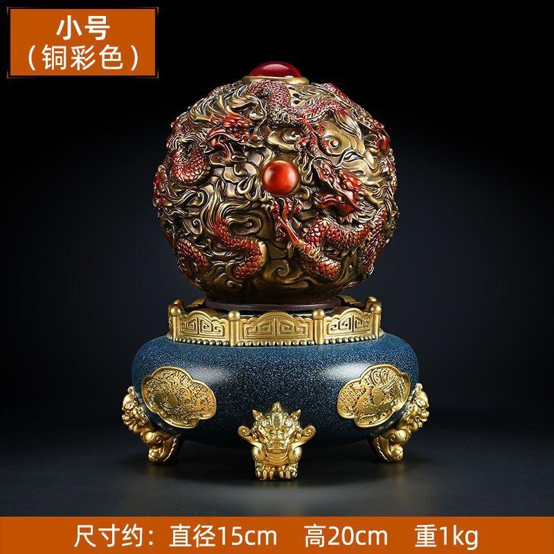 Attract Wealth Dragon Nine Turns Qiankun Tripod Ornaments Home Living Room Store Opening Decoration Crafts