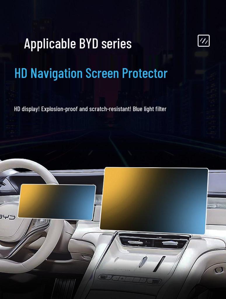 BYD Seal 08 Central Control Tempered Film: Screen Protector for 26 Car Models