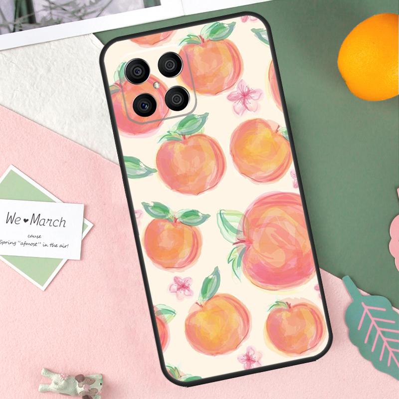 Pink Peaches Aesthetic Case For Honor 200 Lite 50 70 90 X9b X9a X8b X8a X8 X9 X9c Honor Magic 7 Pro 5 6 Lite Cover