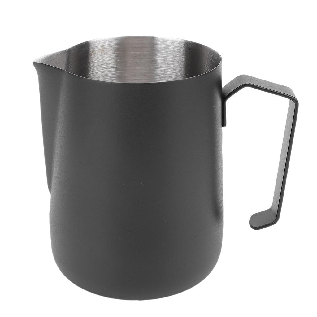 Milk Frothing Pitcher 450ml 304 Stainless Steel Coffee Creamer Cup Latte Art Steaming Pitcher for Cafe Home Kitchen