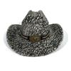 Autumn and winter new European and American style western cowboy hat men's and women's Tibetan top hat fashion leopard print jazz hat