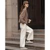 Demana Women's Cloud Cotton Round Neck Drawstring Sweatshirt