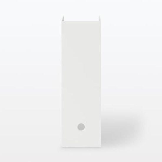 Muji Recycled Polypropylene Stand File BoxWhite Gray Approximately Width 10Depth 27.6Height 31.8cm