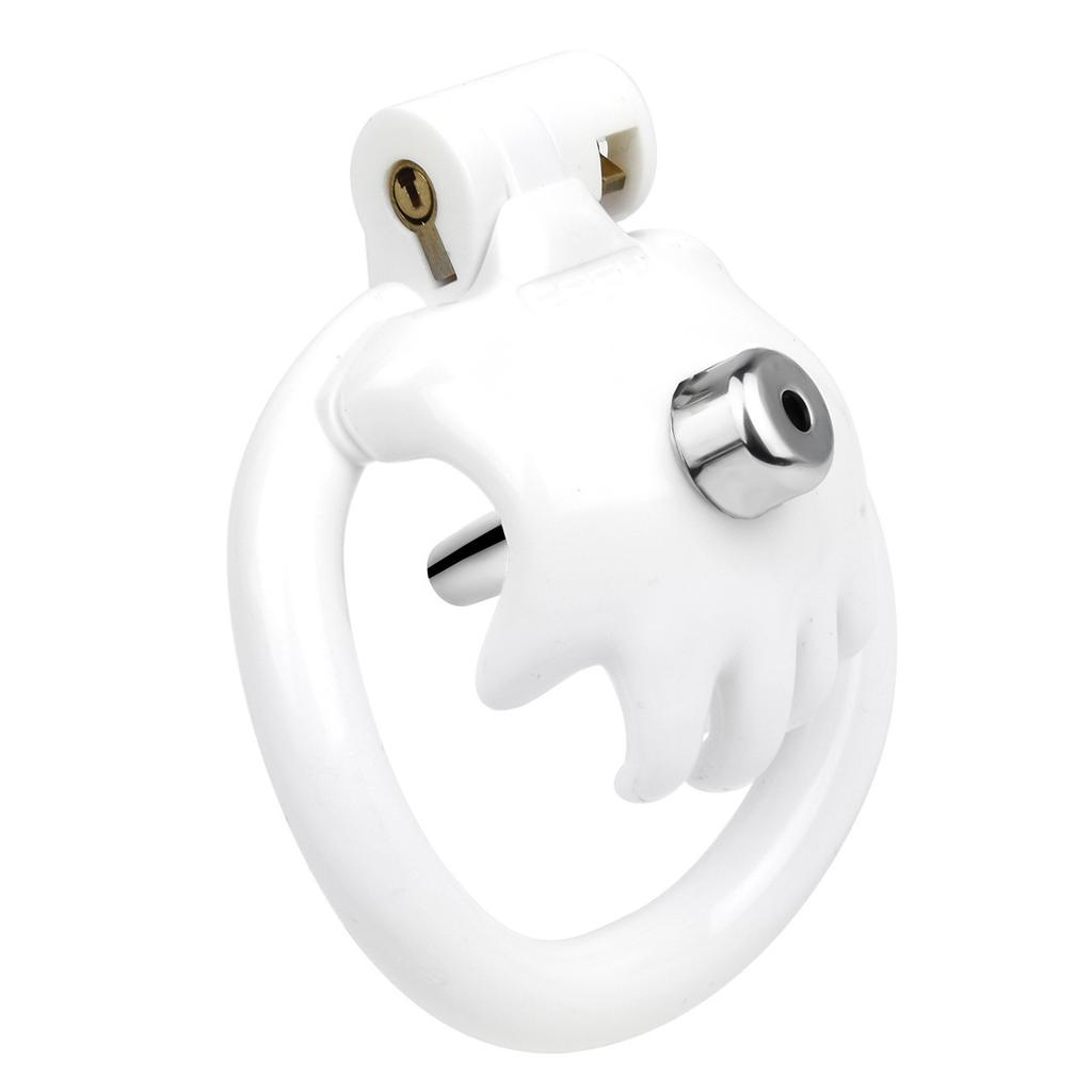 Men's CB Lock Resin Chastity Lock with Catheter Penis Lock Gay Cuckold Urethral Sex Toys BDSM
