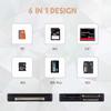 6 in 1 USB Card Reader Extreme Micro SD MMC Mini XD M2 MS DUO TF Memory Card Writer Computer Tablet Laptop Data Transfer Adapter