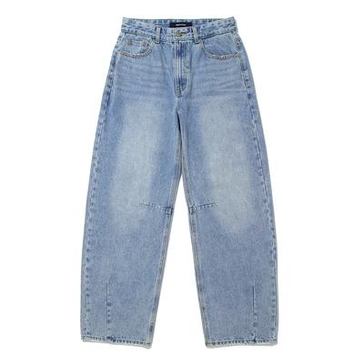 INTERCREW Women'S Light Indigo Volume Dart Semi-Wide Denim Pants L Blue Ita1El51Alb