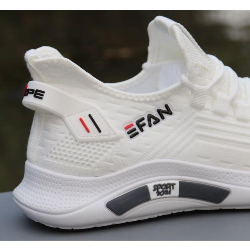 Men's Shoes, New Summer Breathable Casual Sneakers, Korean Style Trendy Versatile Mesh Running Shoes for Men