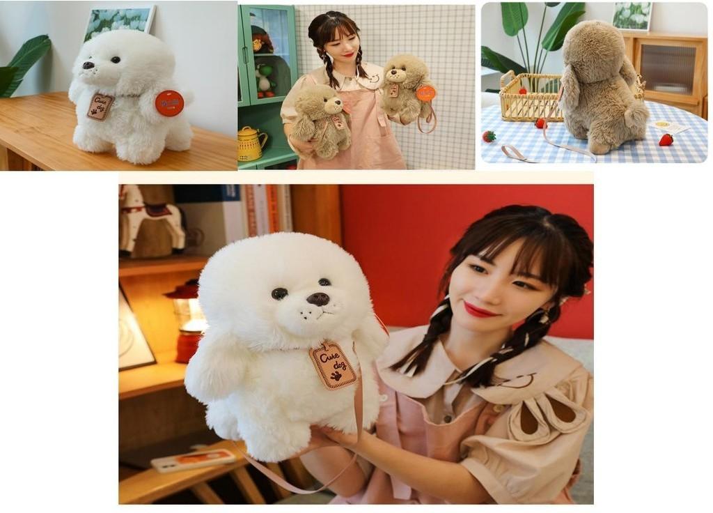 Cute Plush Poodle Dog Doll For Girls Birthday Gift Stuffed Toy Teddy Puppy