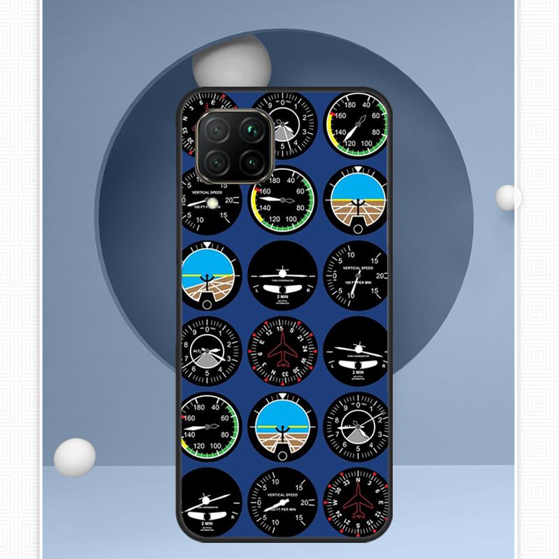 Flight Instruments For Huawei P30 P60 Pro P20 P40 Lite Nova 9 10 SE 12s 12i 11i 8i Y91 Y60 Y70 Y72 Y90 Y61 Case