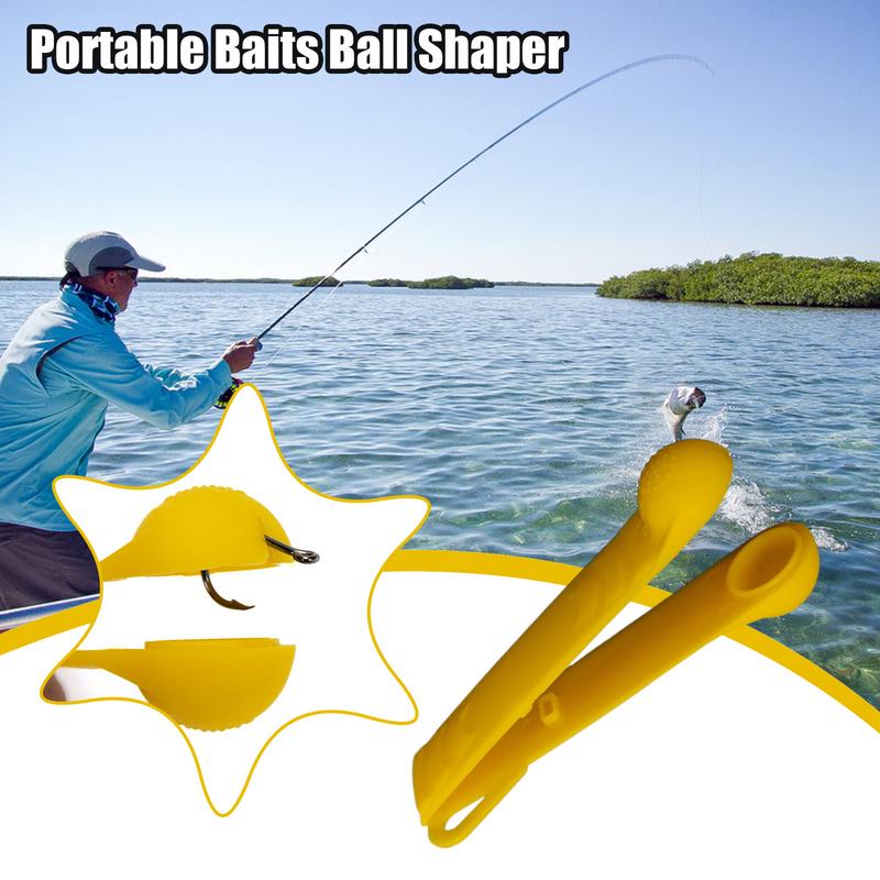 1pc Dough Bait Mold Yellow Carp Fishing Bait Ball Shaper Fish Boilie Bait Ball Maker Tackle Feeder Tools Fishing Accessories