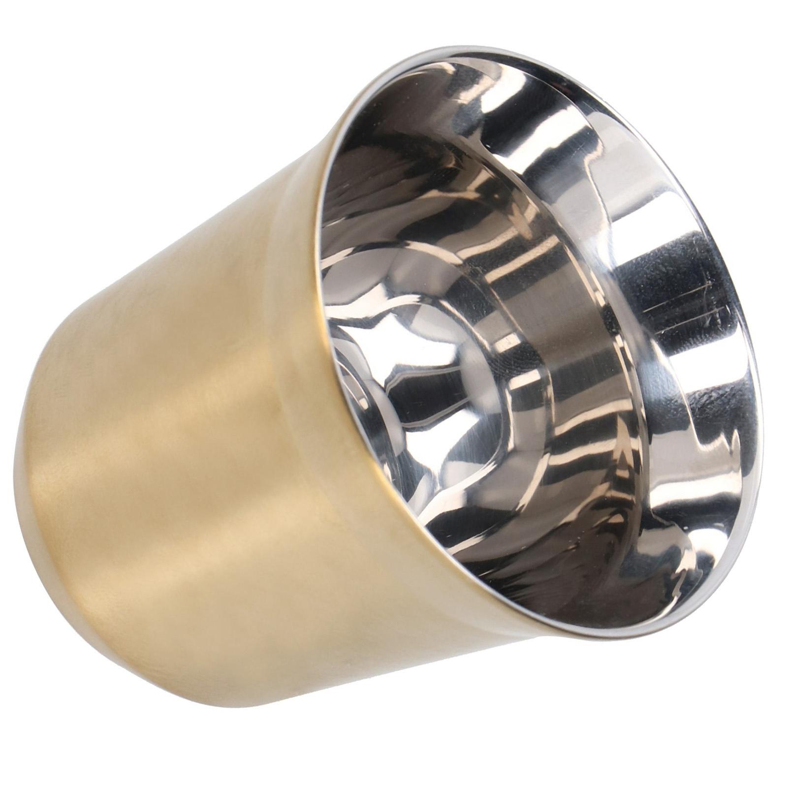 Coffee Mug 304 Stainless Steel Portable Tea Cup for Camping Traveling Kitchen Accessories 80ml Pink Gold