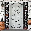 Halloween Door Wall Banner 2 Pcs + 60 3D Bats