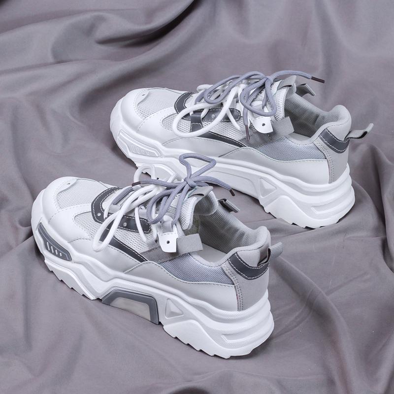 Zapatillas de deporte gruesas para mujer, zapatos de plataforma a