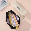 1Pc Canvas Pen Bag Dog Print Pencil Pouch Simple Stationery Storage Pouch  Students