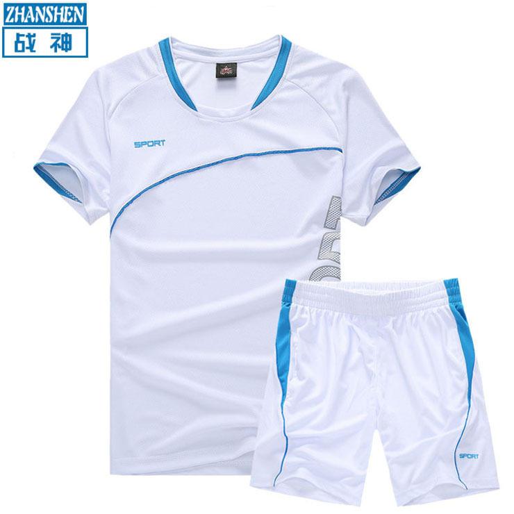 Football jersey set men's and women's printing [manufacturer wholesale/distribution] light version training jersey children's football jersey